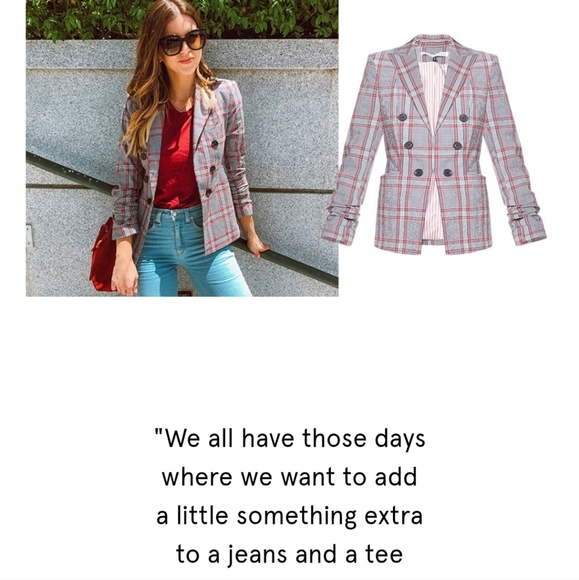 VERONICA BEARD CALDWELL DICKEY PLAID BLAZER EXCELLENT CONDITION SIZE 0 - Picture 2 of 5